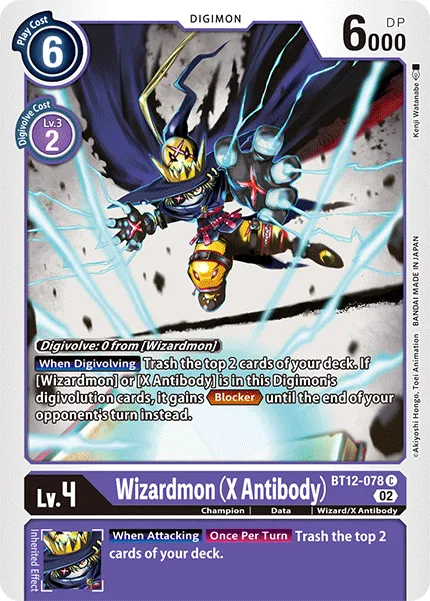 Wizardmon (X Antibody) (BT12-078) card