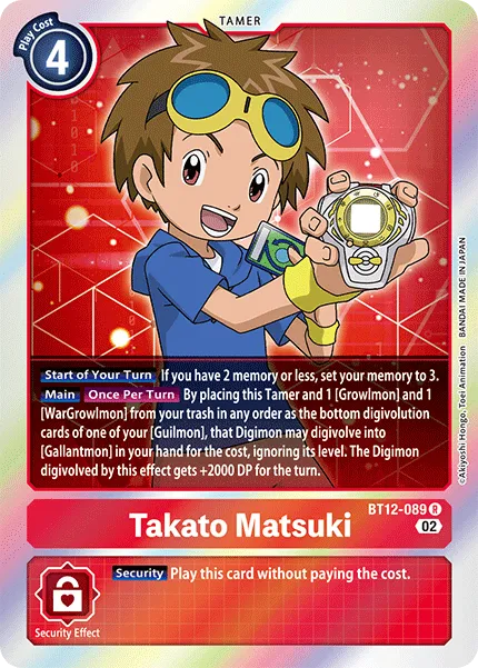 Takato Matsuki (BT12-089) card