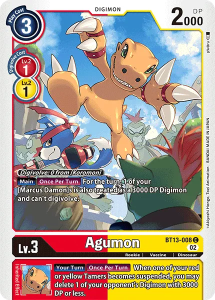 Agumon (BT13-008) card