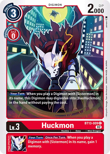 Huckmon (BT13-009) card