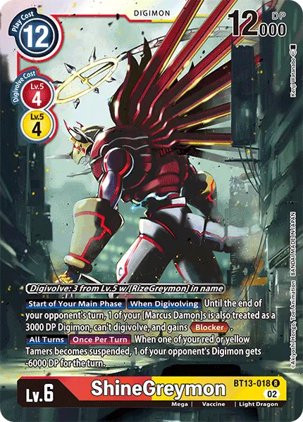 ShineGreymon (BT13-018) card