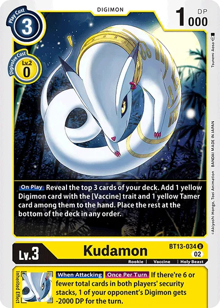 Kudamon (BT13-034) card