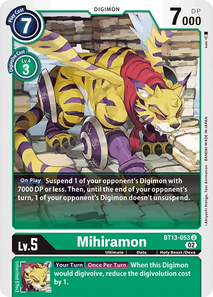 Mihiramon (BT13-053) card