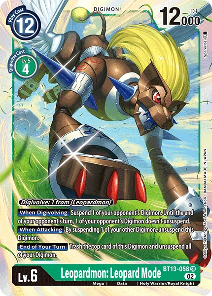 Leopardmon: Leopard Mode (BT13-058) card