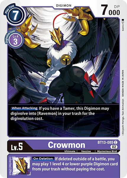 Crowmon (BT13-085) card