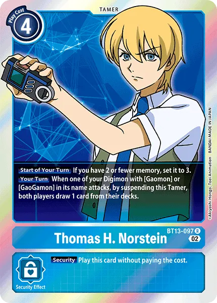 Thomas H. Norstein (BT13-097) card