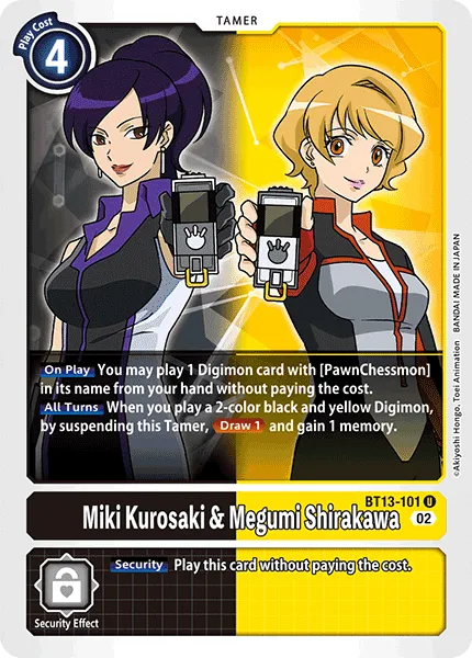 Miki Kurosaki & Megumi Shirakawa (BT13-101) card