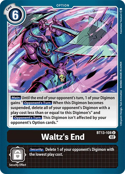 Waltz's End (BT13-108) card