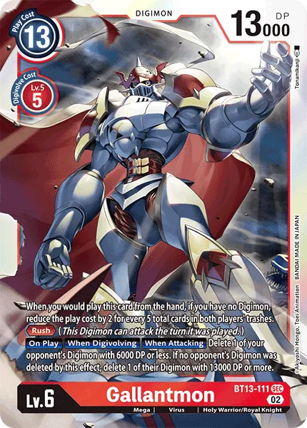 Gallantmon (BT13-111) card
