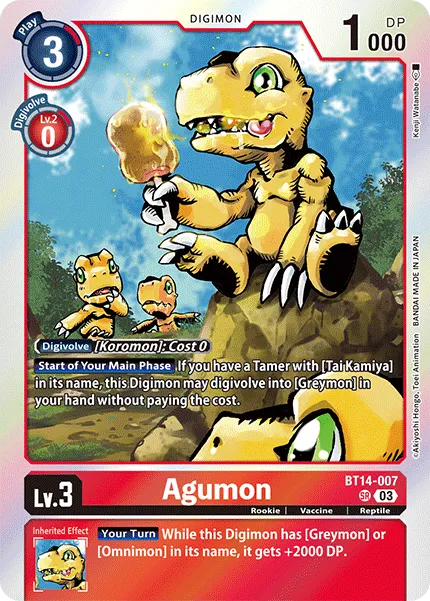 Agumon (BT14-007) card