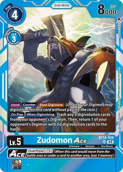 Zudomon (BT14-026) card
