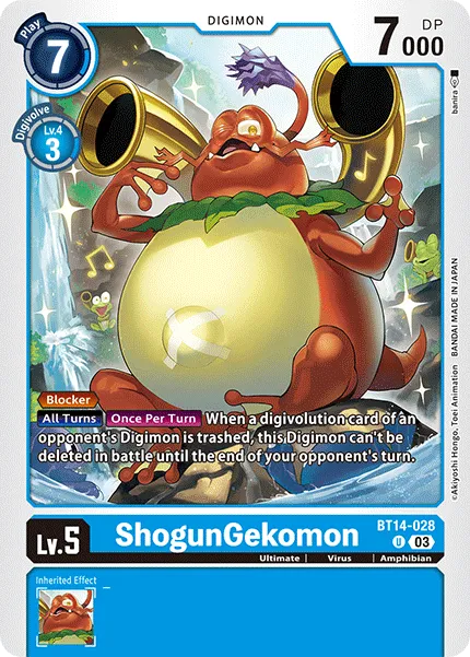ShogunGekomon (BT14-028) card