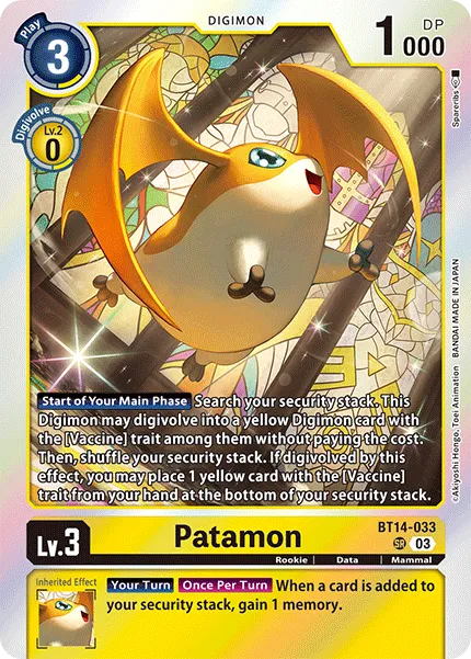 Patamon (BT14-033) card