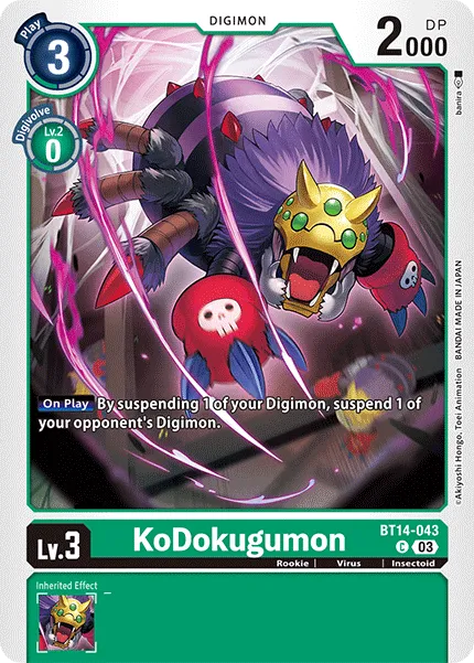 KoDokugumon (BT14-043) card