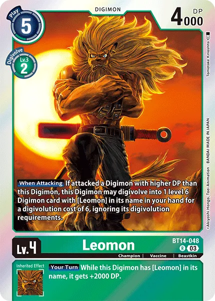 Leomon (BT14-048) card