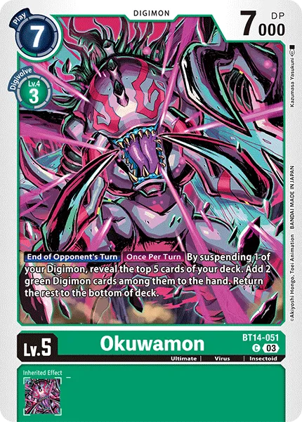 Okuwamon (BT14-051) card