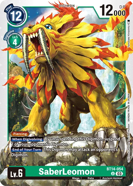SaberLeomon (BT14-054) card