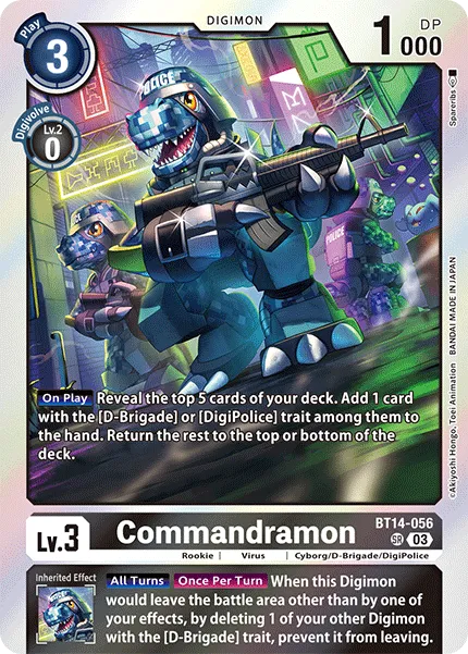 Commandramon (BT14-056) card