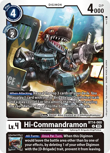 Hi-Commandramon (BT14-060) card
