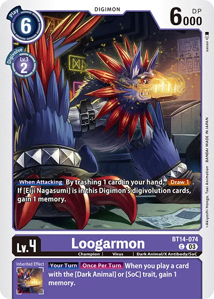 Loogarmon (BT14-074) card