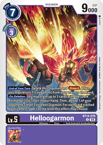 Helloogarmon (BT14-078) card