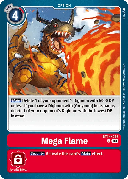 Mega Flame (BT14-089) card