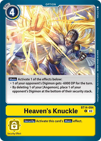Heaven's Knuckle (BT14-094) card