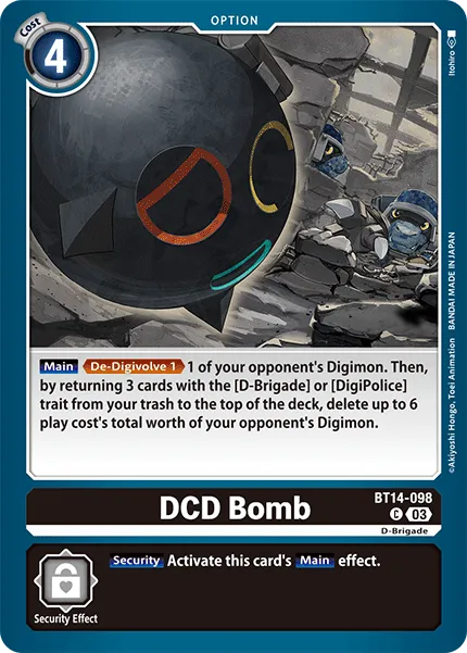 DCD Bomb (BT14-098) card