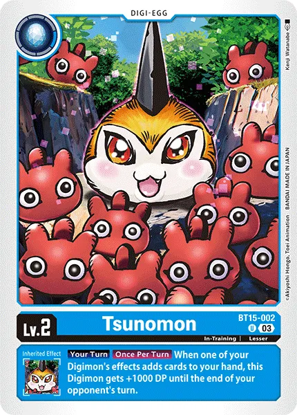 Tsunomon (BT15-002) card