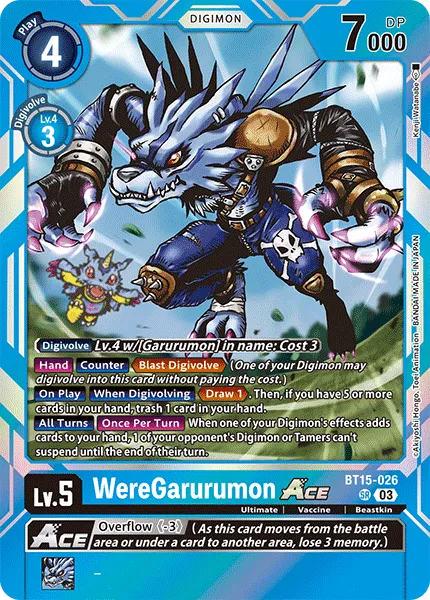 WereGarurumon (BT15-026) card
