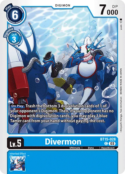 Divermon (BT15-028) card