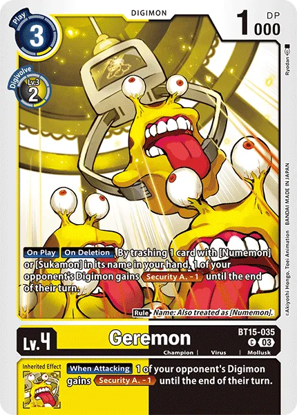 Geremon (BT15-035) card