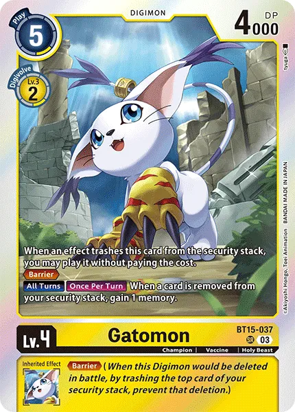 Gatomon (BT15-037) card