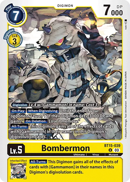 Bombermon (BT15-039) card