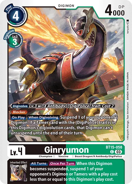 Ginryumon (BT15-058) card