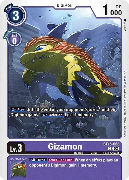 Gizamon (BT15-068) card