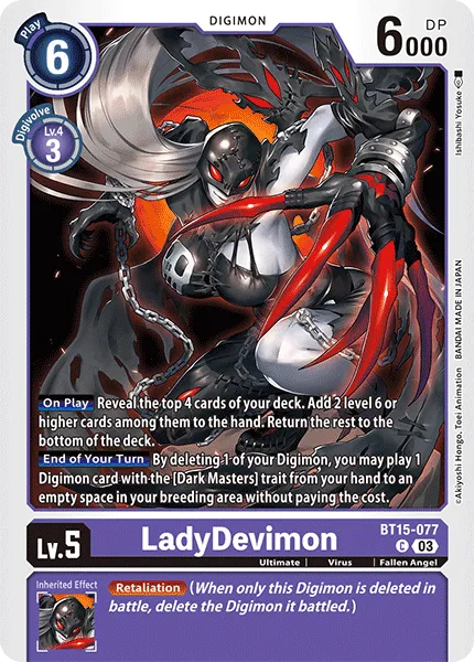 LadyDevimon (BT15-077) card