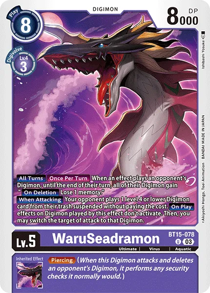 WaruSeadramon (BT15-078) card