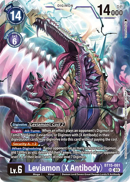Leviamon (X Antibody) (BT15-081) card