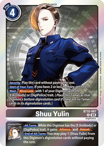 Shuu Yulin (BT15-087) card