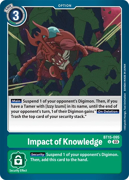 Impact of Knowledge (BT15-095) card