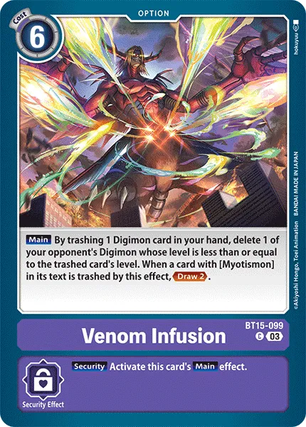 Venom Infusion (BT15-099) card