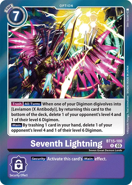 Seventh Lightning (BT15-100) card