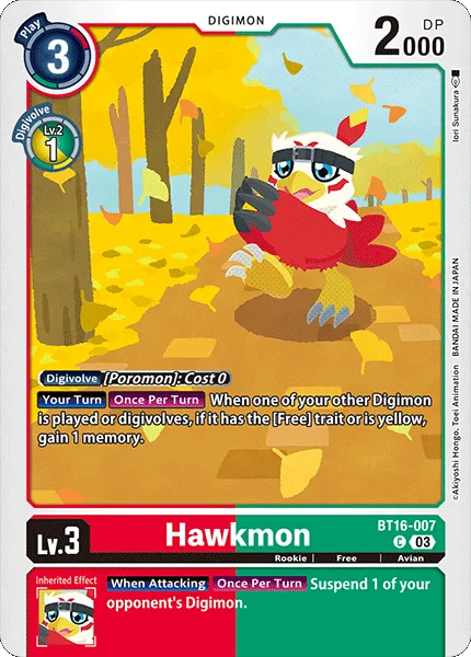 Hawkmon (BT16-007) card