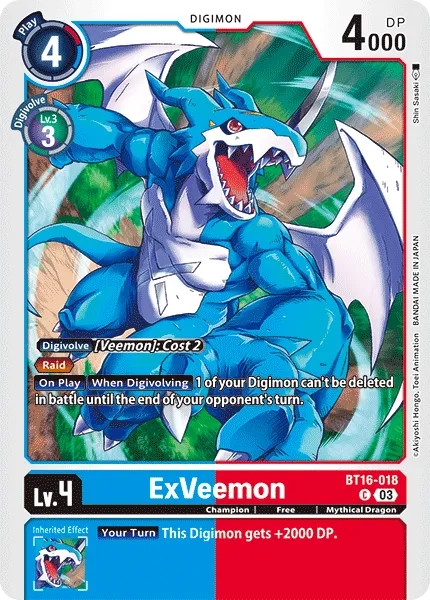 ExVeemon (BT16-018) card