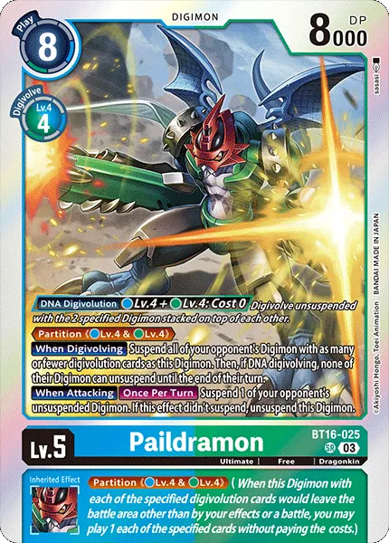 Paildramon (BT16-025) card