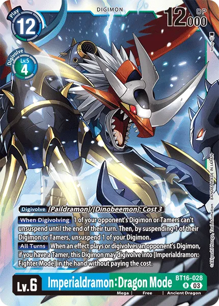 Imperialdramon: Dragon Mode (BT16-028) card