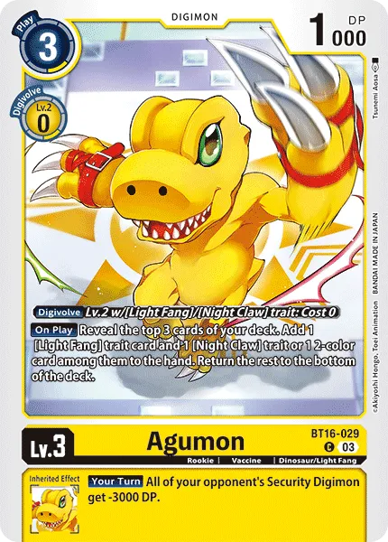 Agumon (BT16-029) card