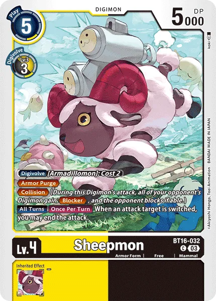 Sheepmon (BT16-032) card