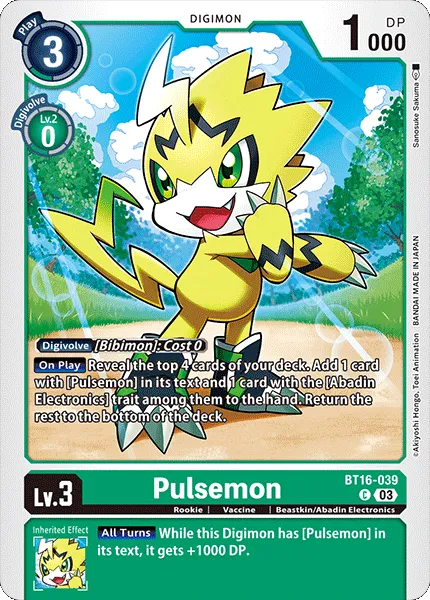 Pulsemon (BT16-039) card